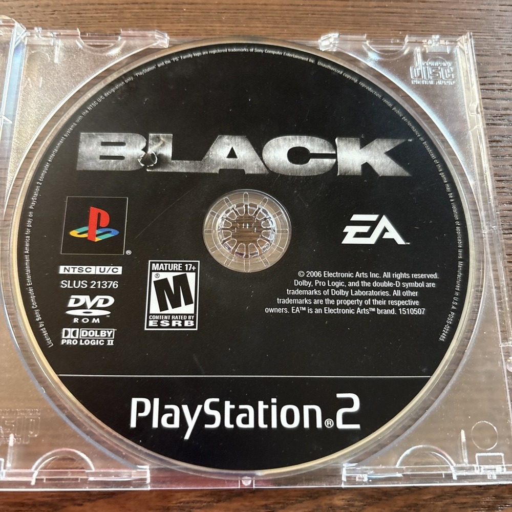 Black Sony PlayStation 2 PS2 Game Disc Only SLUS 21376 EA 2006 NTSC-U/C Tested